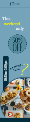 Custom Outdoor Yard Signs Multiple Sizes Brunch Time