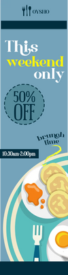 Custom Outdoor Yard Signs Multiple Sizes Brunch Time