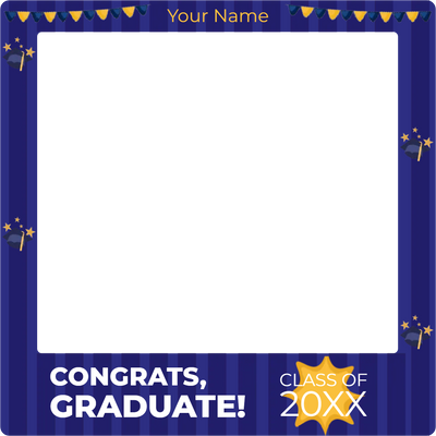 Custom Selfie Frame Congrats 20XX