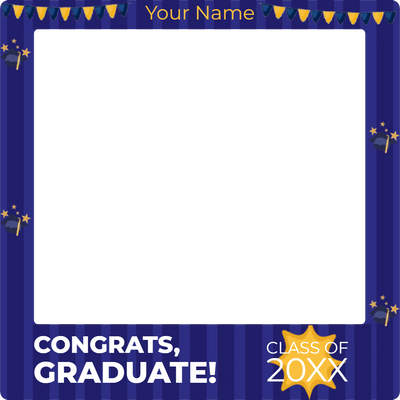Custom Selfie Frame Congrats 20XX