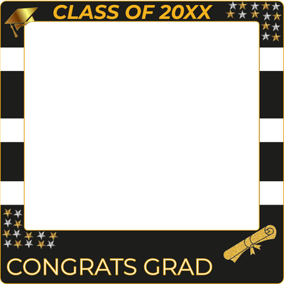 Custom Selfie Frame Congrats Grad