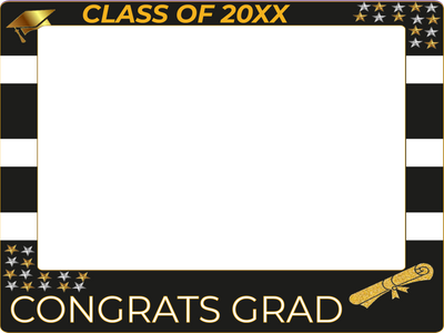 Custom Selfie Frame Congrats Grad