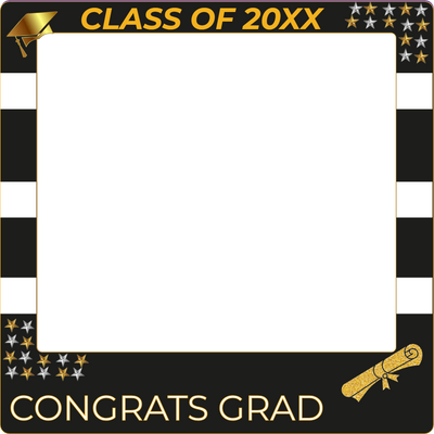 Custom Selfie Frame Congrats Grad