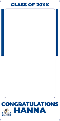 Custom Selfie Frame Congratulations Hanna