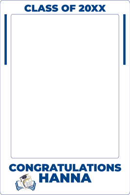 Custom Selfie Frame Congratulations Hanna