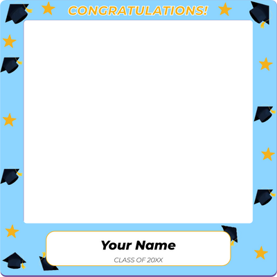 Custom Selfie Frame Congratulations!