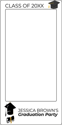 Custom Selfie Frame Graduation Party