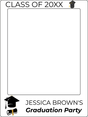 Custom Selfie Frame Graduation Party