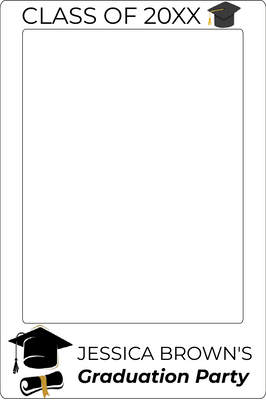 Custom Selfie Frame Graduation Party