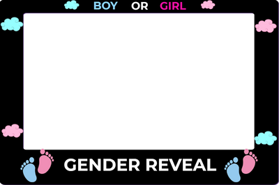 Custom Selfie Frame Gender Reveal