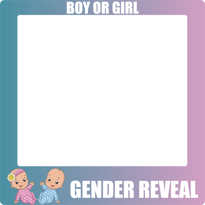 Custom Selfie Frame Baby Reveal