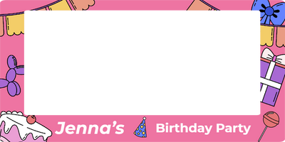Custom Selfie Frame Jenna's Birthday Party