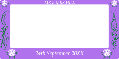 Custom Selfie Frame Mr Y Mrs Hill
