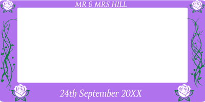 Custom Selfie Frame Mr Y Mrs Hill