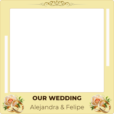 Custom Selfie Frame Our Wedding