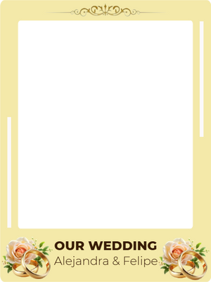 Custom Selfie Frame Our Wedding
