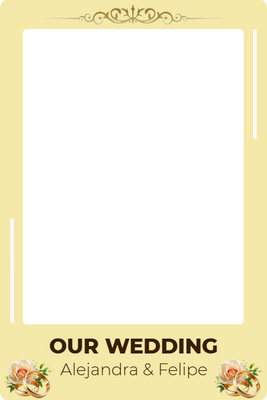 Custom Selfie Frame Our Wedding