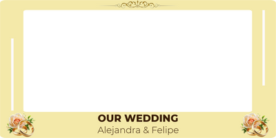 Custom Selfie Frame Our Wedding