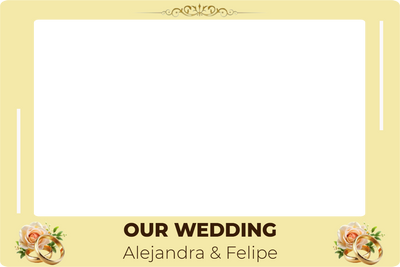 Custom Selfie Frame Our Wedding