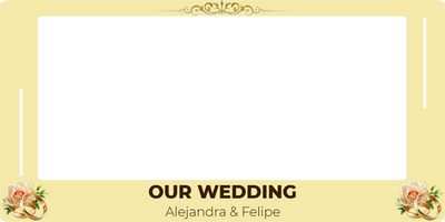 Custom Selfie Frame Our Wedding