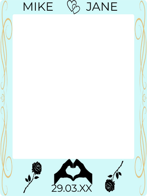 Custom Selfie Frame Mike & Jane