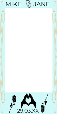 Custom Selfie Frame Mike & Jane