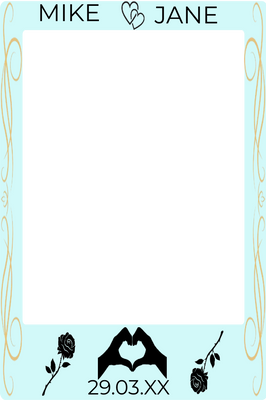 Custom Selfie Frame Mike & Jane