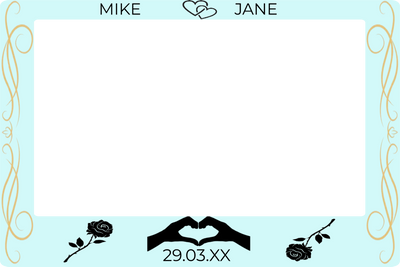Custom Selfie Frame Mike & Jane