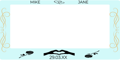 Custom Selfie Frame Mike & Jane
