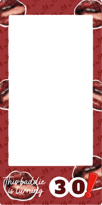 Custom Birthday Selfie Frame This Baddie Is Turning