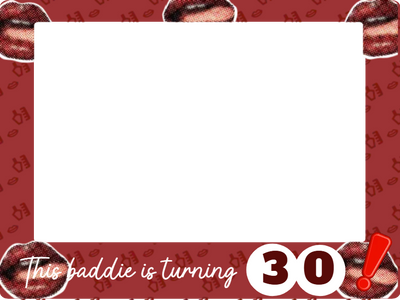 Custom Birthday Selfie Frame This Baddie Is Turning