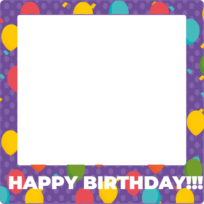 Custom Selfie Frame Happy Birthday!!!