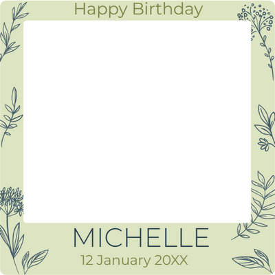Custom Selfie Frame Michelle 2XX