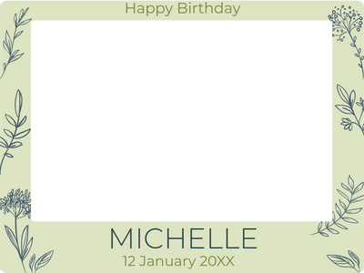 Custom Selfie Frame Michelle 2XX