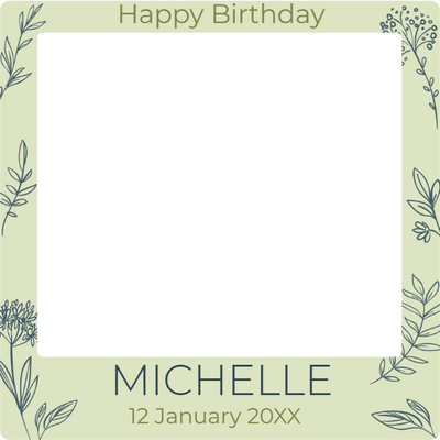 Custom Selfie Frame Michelle 2XX