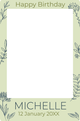 Custom Selfie Frame Michelle 2XX