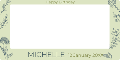 Custom Selfie Frame Michelle 2XX