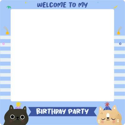 Custom Selfie Frame  Welcome To My