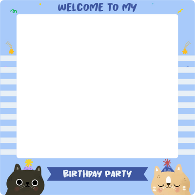 Custom Selfie Frame  Welcome To My