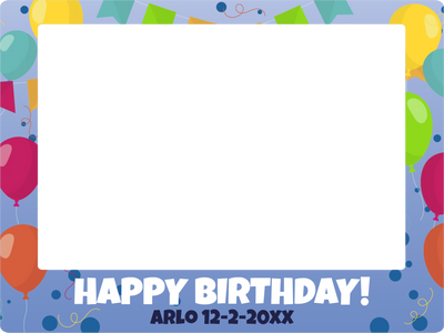 Custom Selfie Frame Happy Birthday 2XX