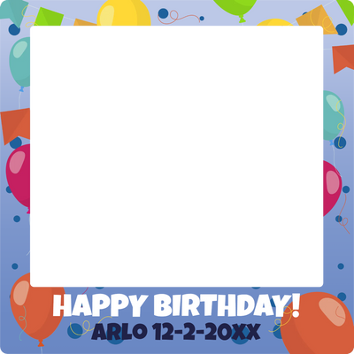 Custom Selfie Frame Happy Birthday 2XX