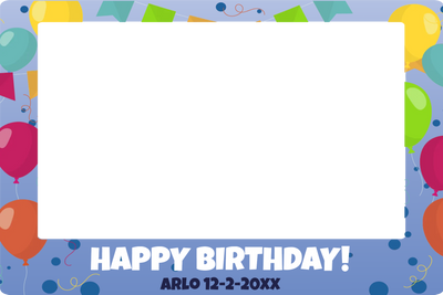 Custom Selfie Frame Happy Birthday 2XX