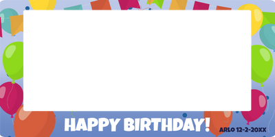Custom Selfie Frame Happy Birthday 2XX