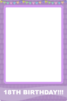 Custom Selfie Frame 18Th Birthday