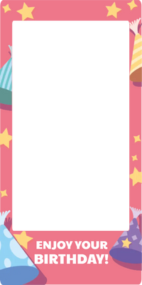 Custom Birthday Selfie Frame