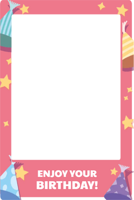 Custom Birthday Selfie Frame