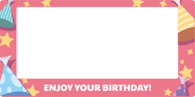 Custom Birthday Selfie Frame
