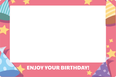 Custom Birthday Selfie Frame