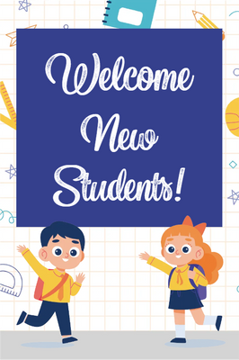 Custom Outdoor Yard Signs Multiple Sizes Welcome New Students