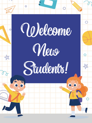 Custom Outdoor Yard Signs Multiple Sizes Welcome New Students